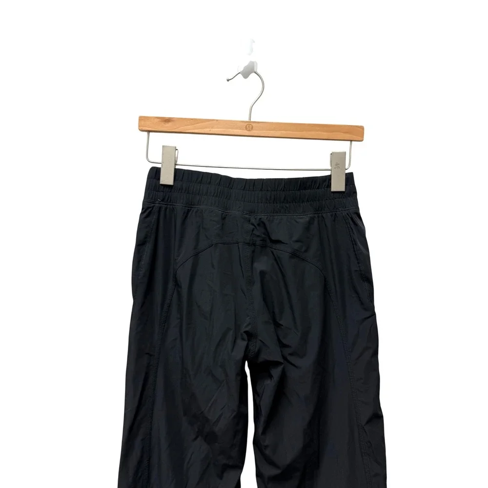 Lululemon Dance Studio Pant Black Straight Leg Adjustable Hem Size 4